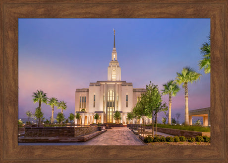 Red Cliffs Utah Temple - Covenant Path - framed giclee canvas