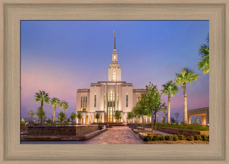 Red Cliffs Utah Temple - Covenant Path - framed giclee canvas