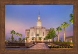 Red Cliffs Utah Temple - Covenant Path - framed giclee canvas