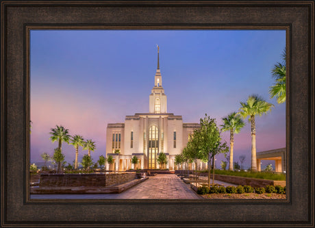 Red Cliffs Utah Temple - Covenant Path - framed giclee canvas