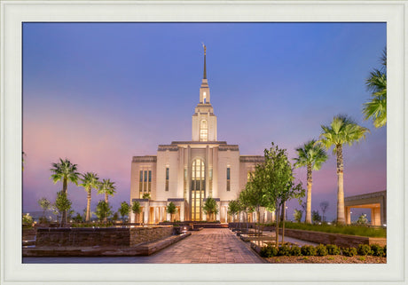 Red Cliffs Utah Temple - Covenant Path - framed giclee canvas