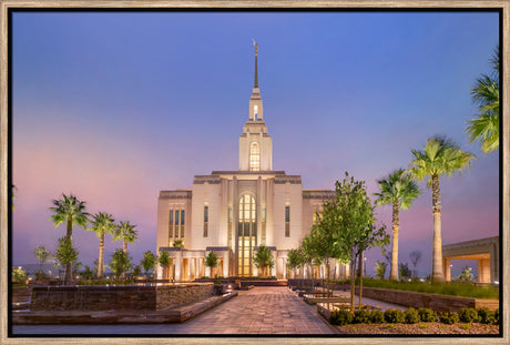 Red Cliffs Utah Temple - Covenant Path - framed giclee canvas