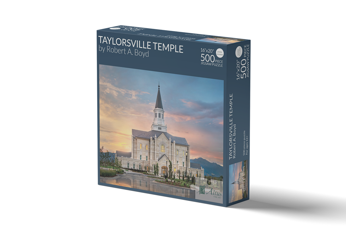 Taylorsville Temple 16x20 jigsaw puzzle 500 pieces