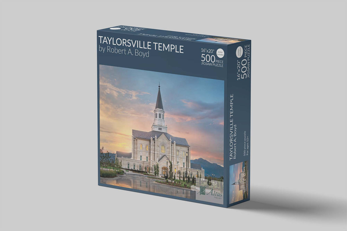 Taylorsville Temple 16x20 jigsaw puzzle 500 pieces