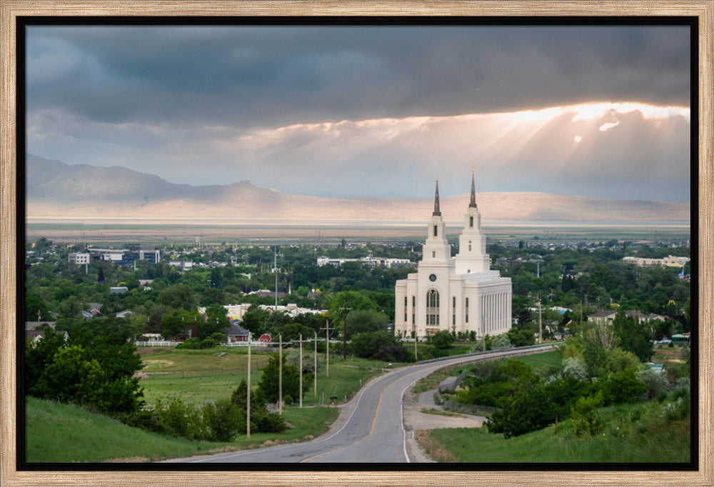 Layton Temple - A Royal View - framed giclee canvas