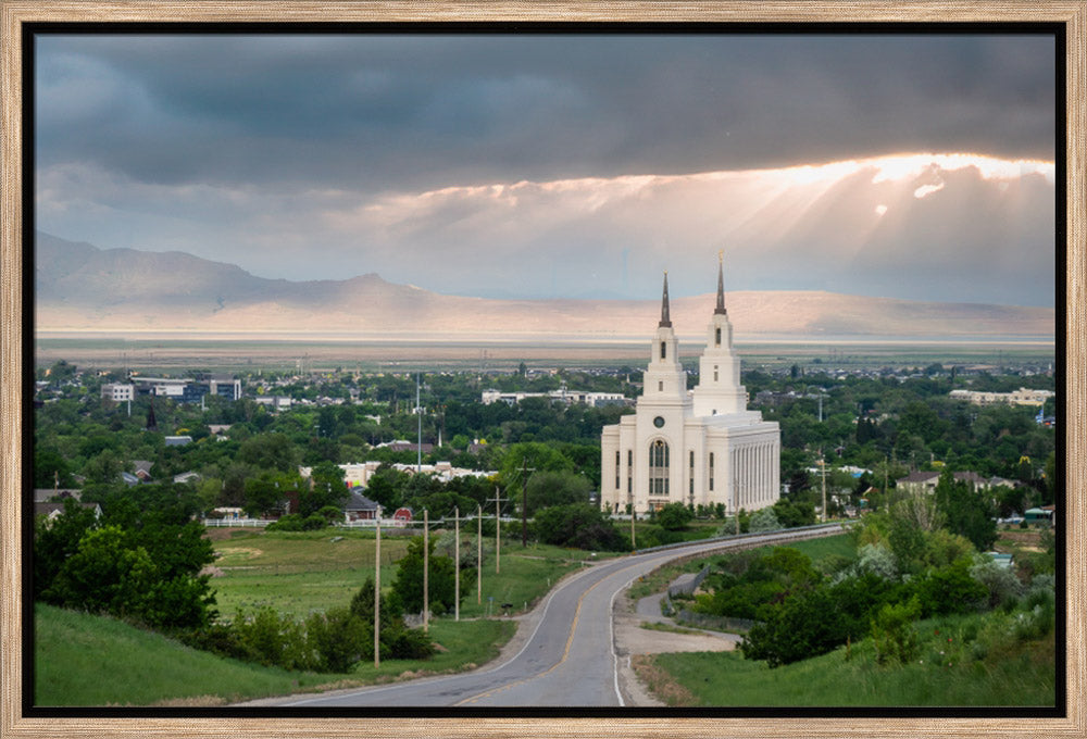 Layton Temple - A Royal View - framed giclee canvas