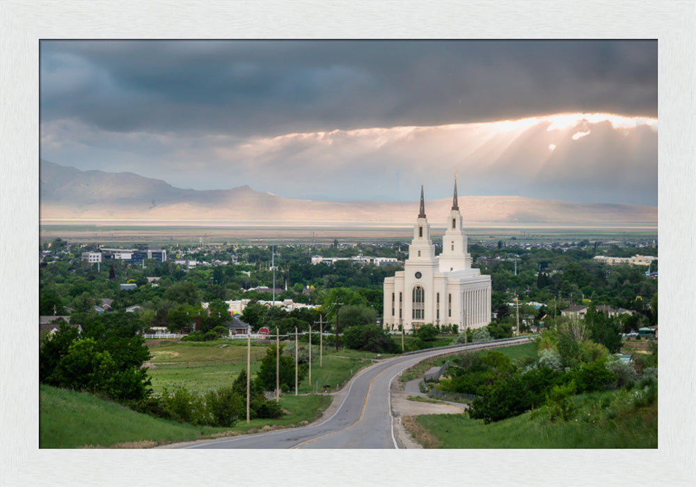 Layton Temple - A Royal View - framed giclee canvas