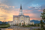 Taylorsville Temple - Covenant Path Series 12x18 repositionable poster