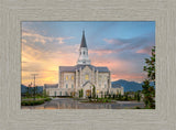 Taylorsville Temple - Covenant Path - framed giclee canvas