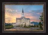 Taylorsville Temple - Covenant Path - framed giclee canvas