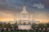Deseret Peak Temple - Eventide 12x18 repositionable poster