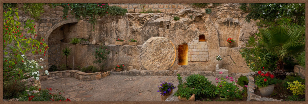 The Garden Tomb - panoramic by Robert A Boyd