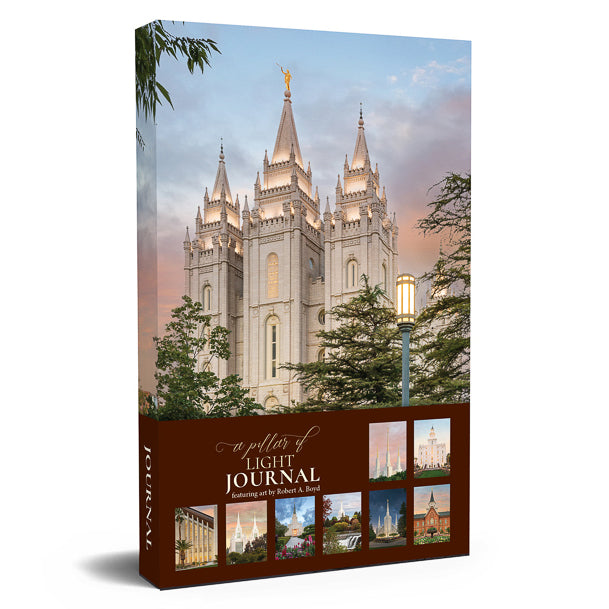 A Pillar of Light Temple Journal by Robert A Boyd - 6x8.5" soft cover lined notebook