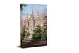 A canvas depiction of the Salt Lake City Mormon Temple, featured in the A Pillar of Light Temple Journal.