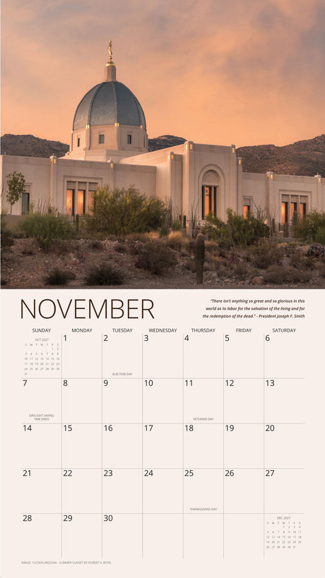 Fire of the Covenant Robert Boyd 2027 Mini Calendar
