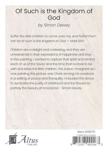 Of Such is the Kingdom of God by Simon Dewey
