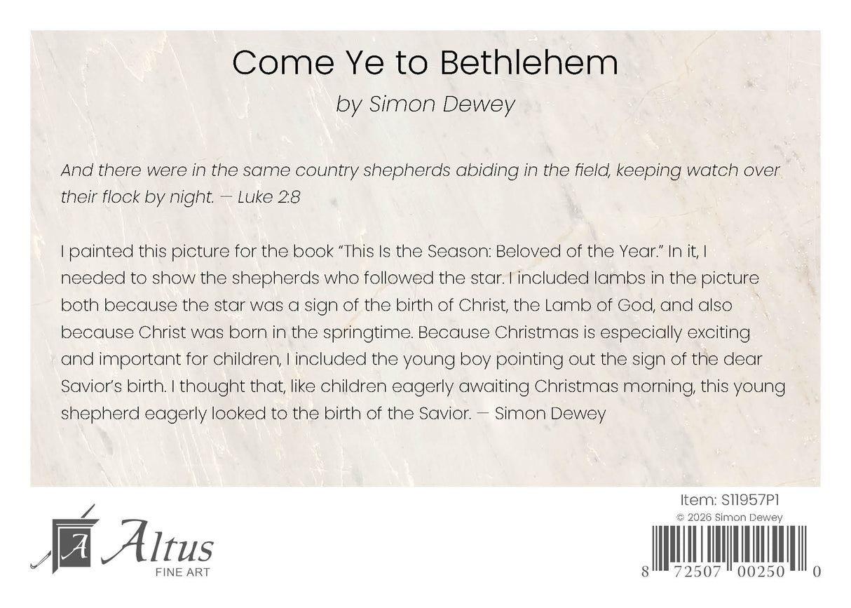 Come Ye to Bethlehem
