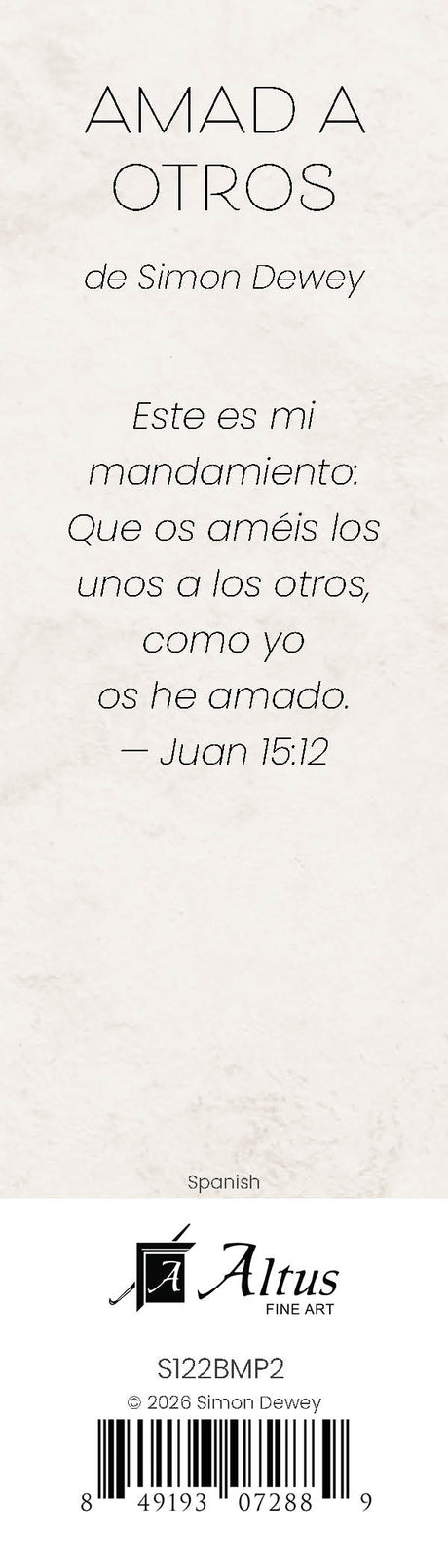 As I Have Loved You bookmark (Spanish)