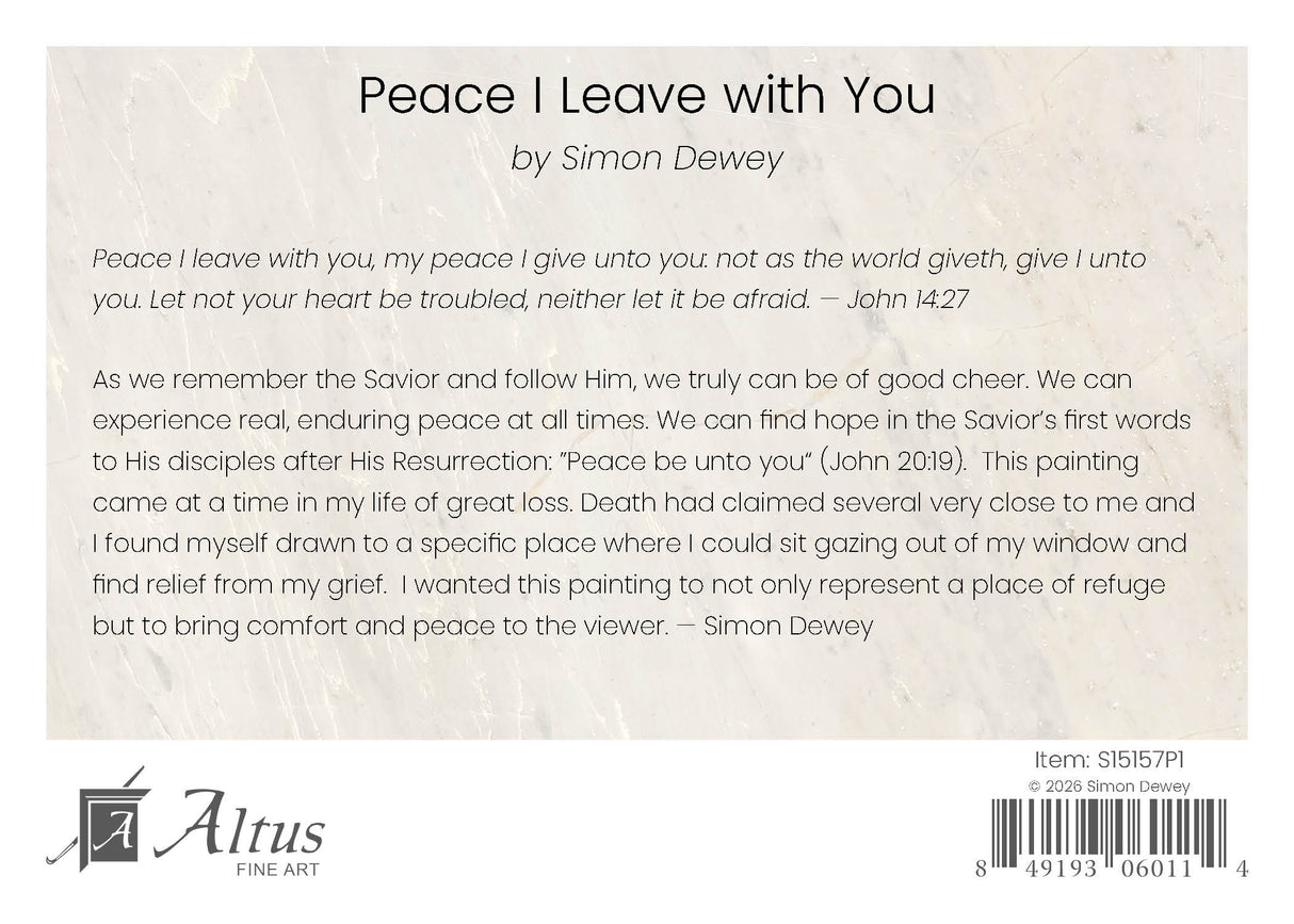 Peace I Leave With You