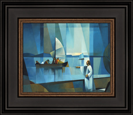 From the shore Jesus calls fishermen to become fishers of men.