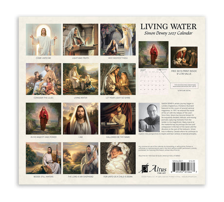 Living Water Simon Dewey 2027 Calendar