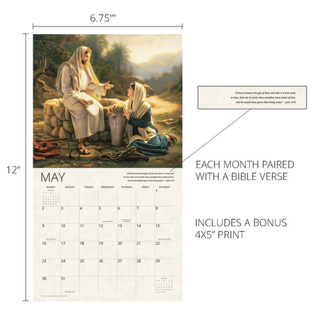 Living Water Simon Dewey 2027 Mini Calendar