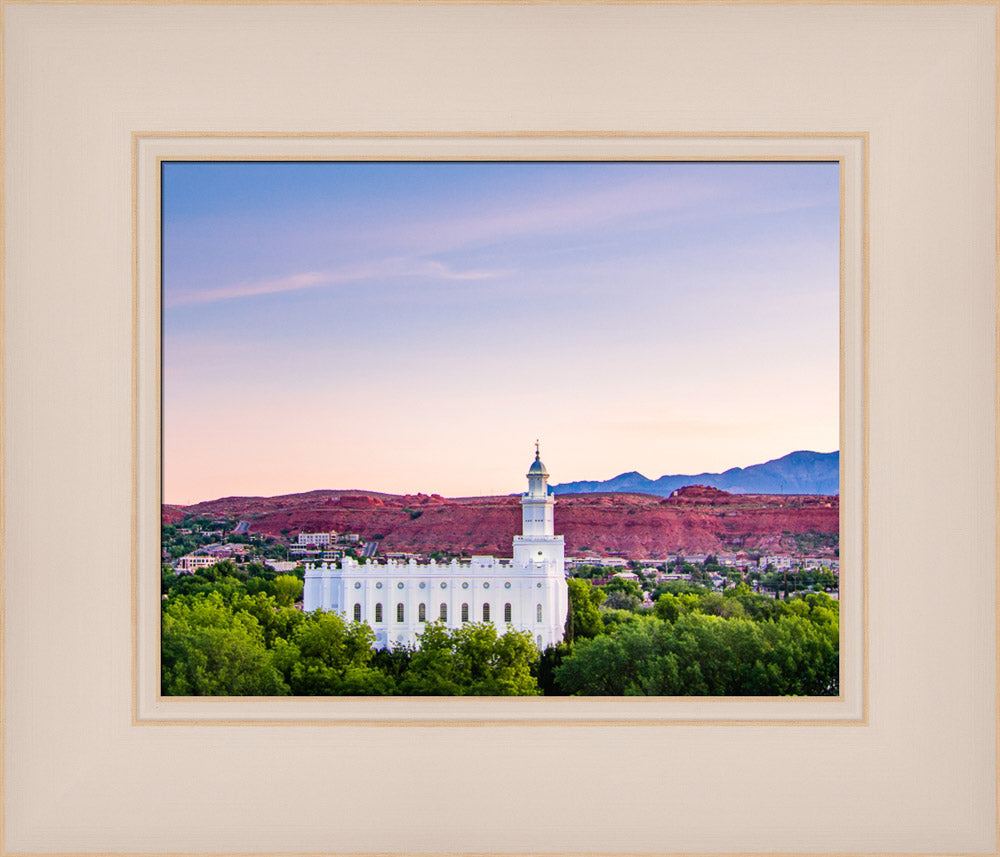 St George Temple - Above the Trees by Scott Jarvie