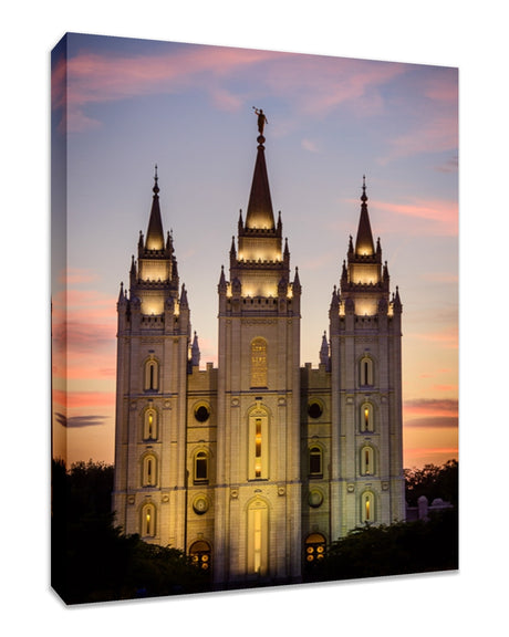 Salt Lake Temple - Warm Sunset by Scott Jarvie