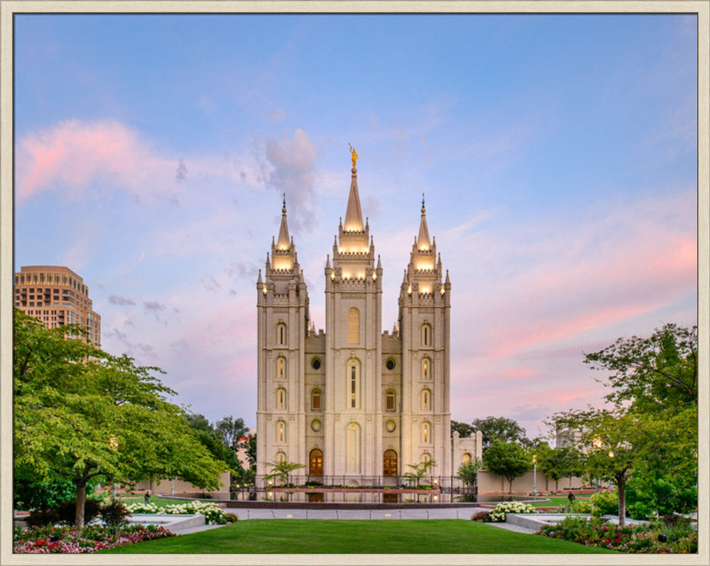 Salt Lake Temple - Spring Splendor by Scott Jarvie