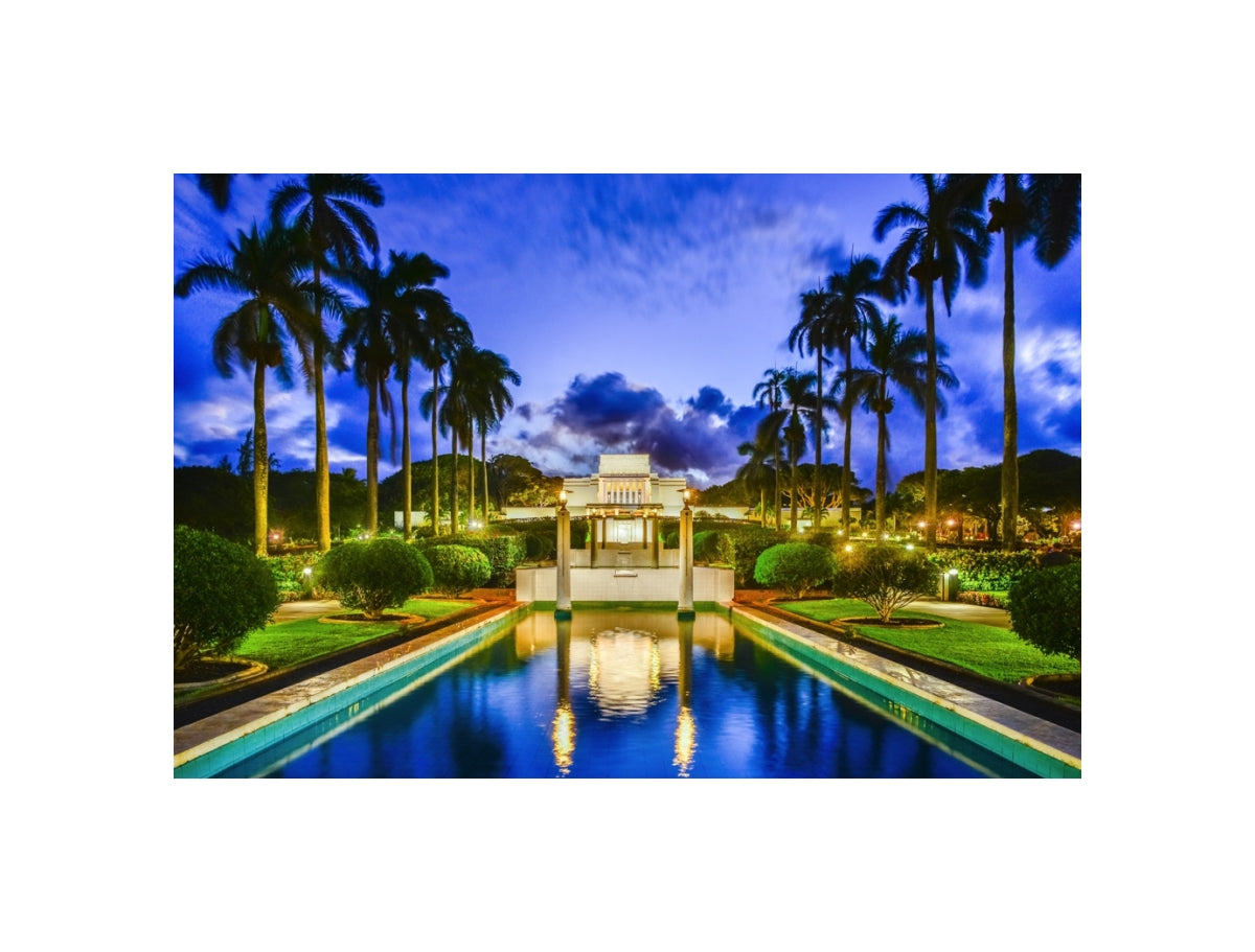 Laie Temple - Twilight Reflection