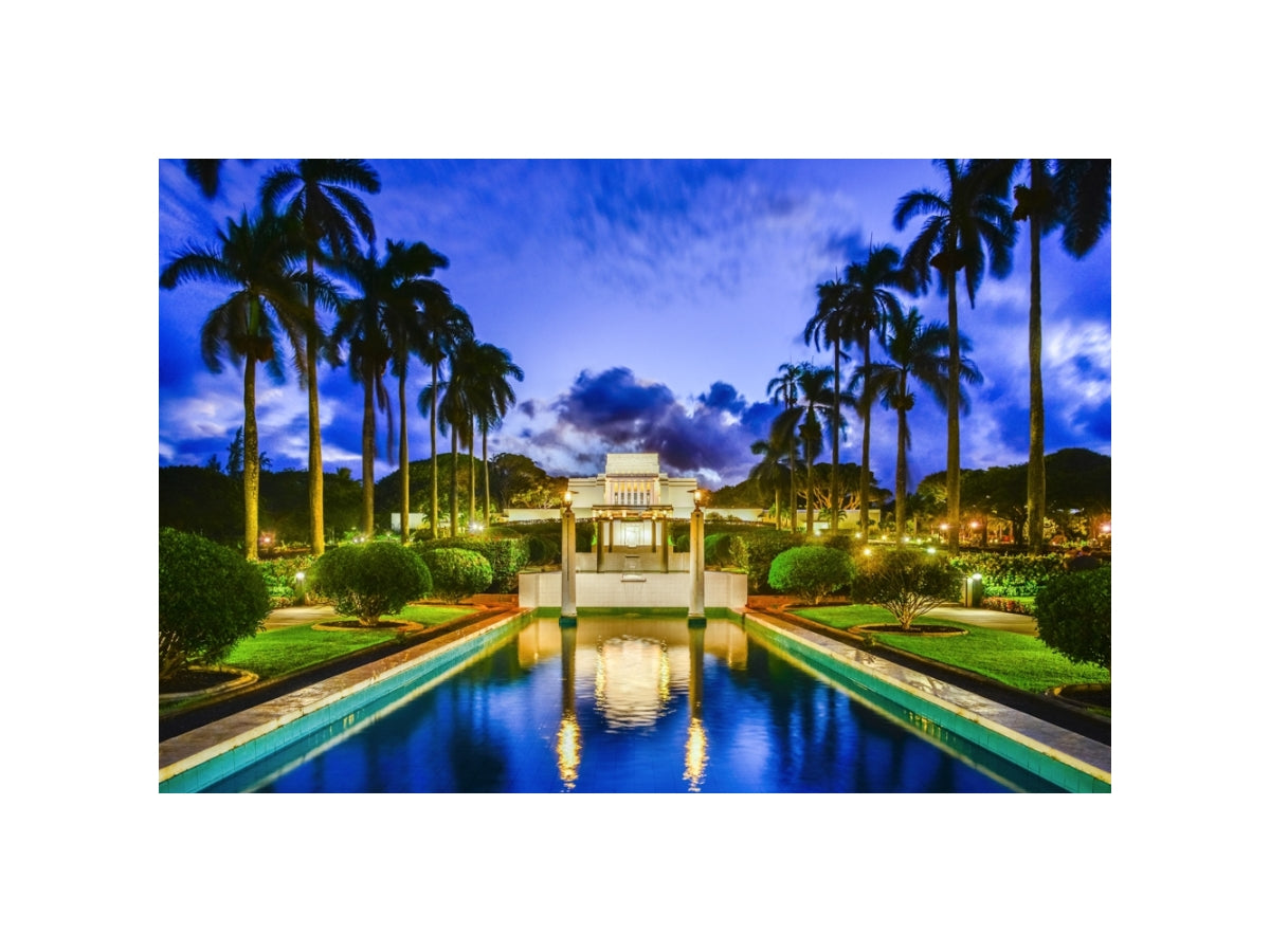 Laie Temple - Twilight Reflection