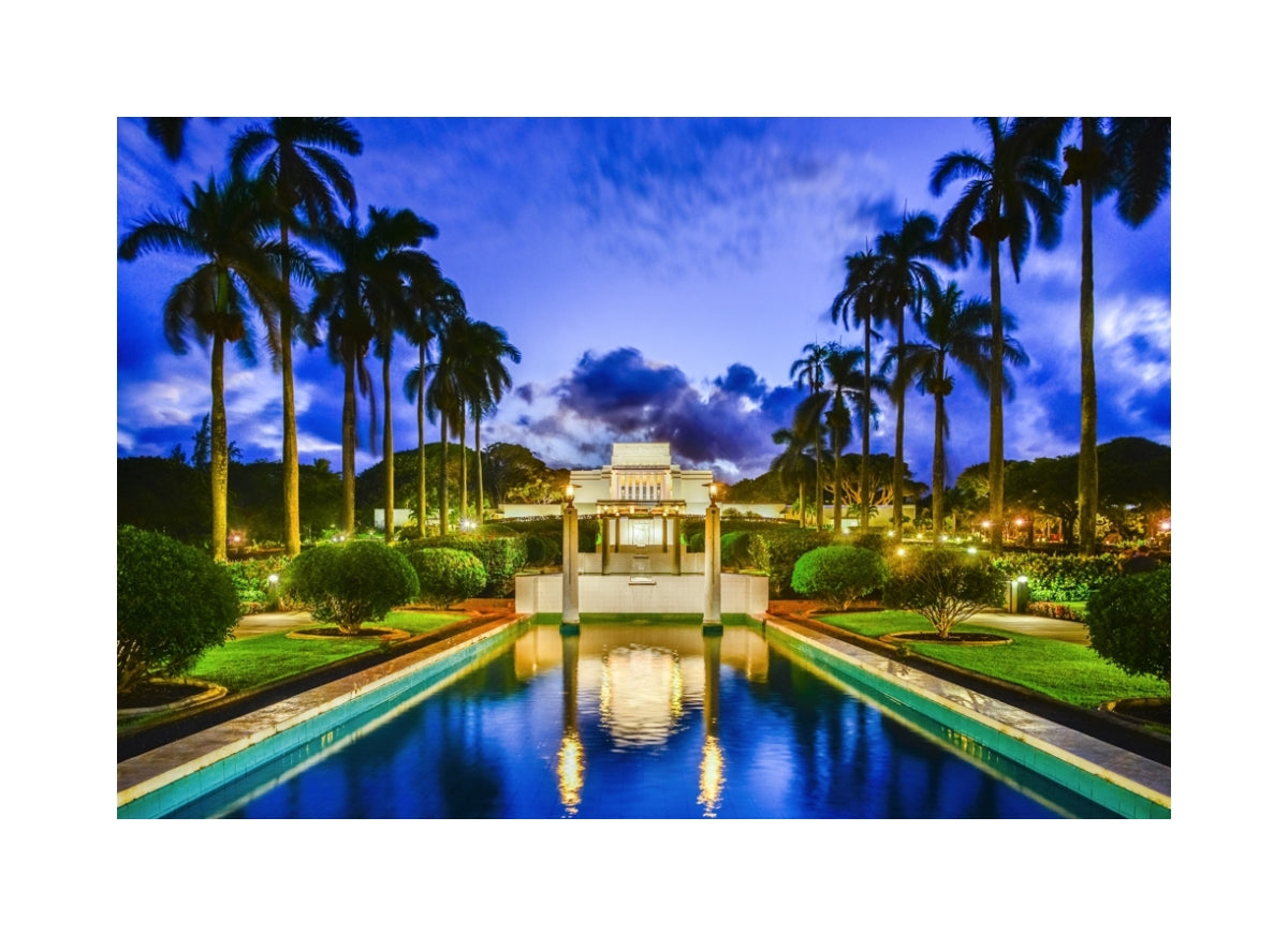 Laie Temple - Twilight Reflection
