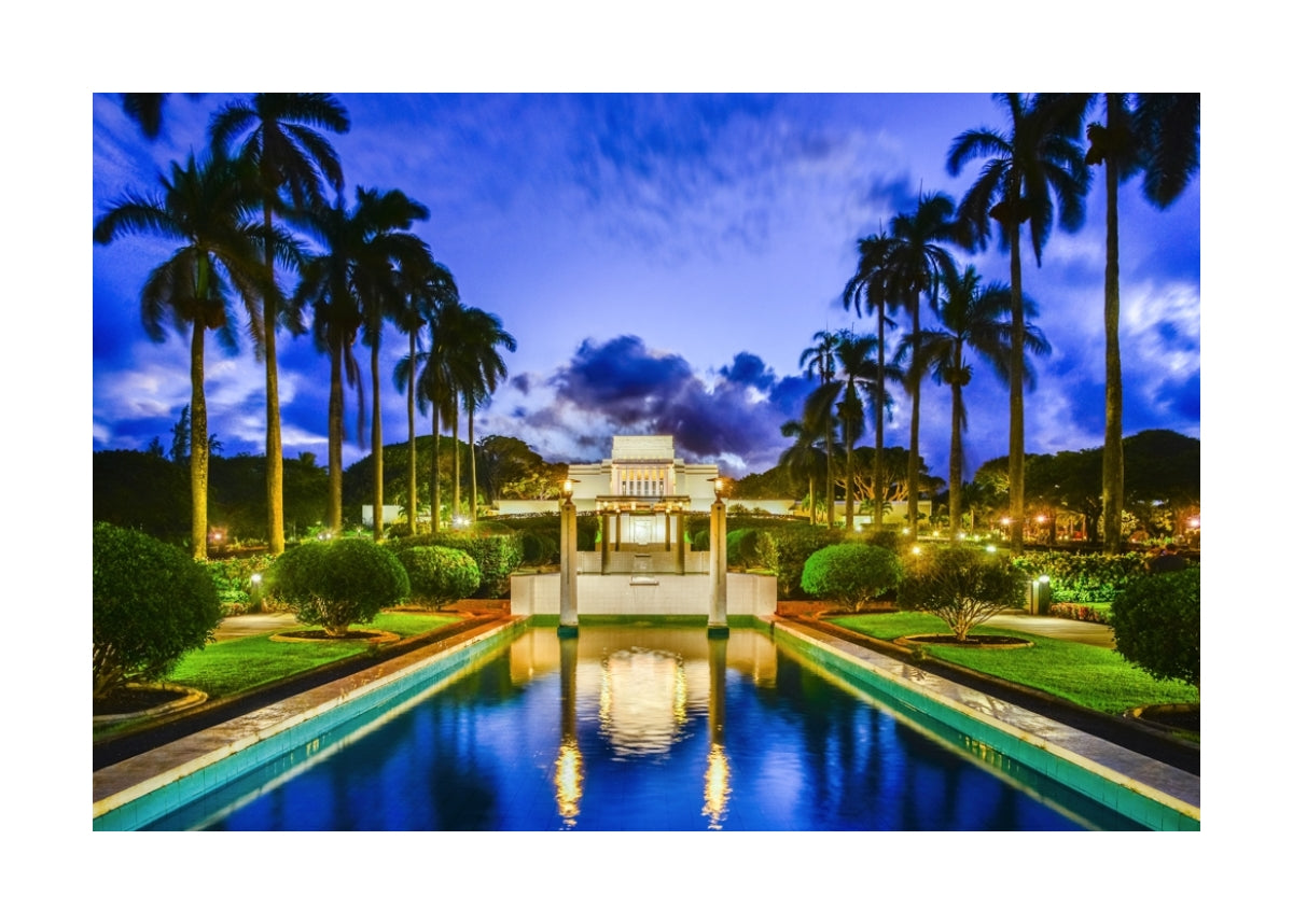 Laie Temple - Twilight Reflection