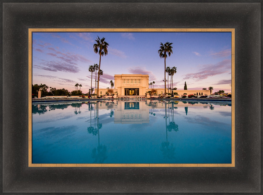 Mesa Temple - Sunset Reflection by Scott Jarvie