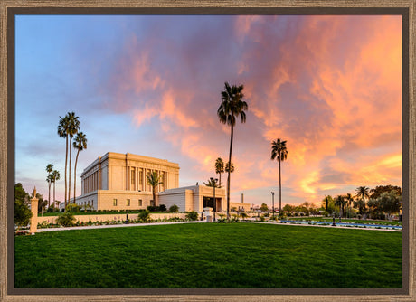 Mesa Temple - Sunset on Fire