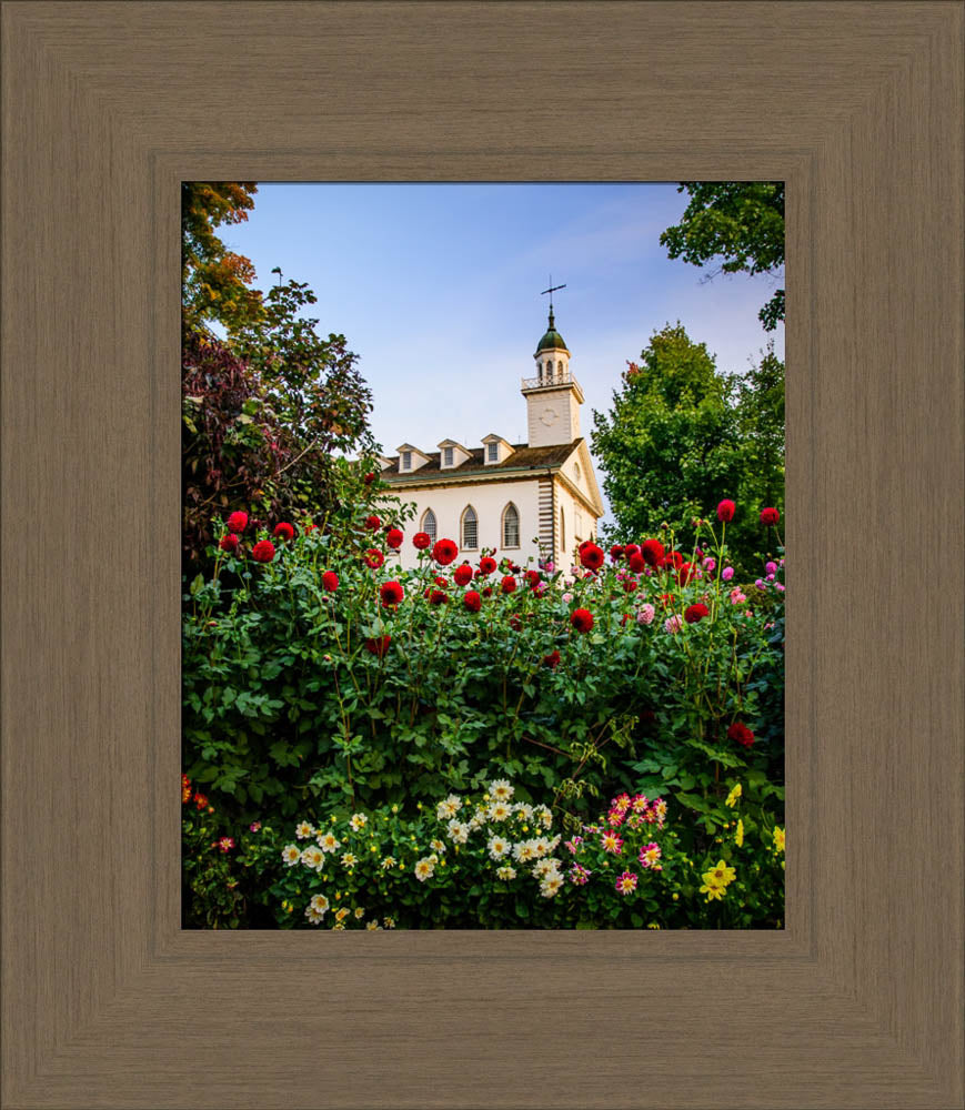 Kirtland Temple- Flowers by Scott Jarvie