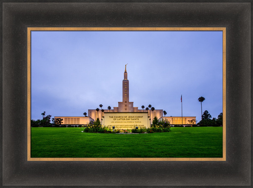 Los Angeles Temple - Sign by Scott Jarvie