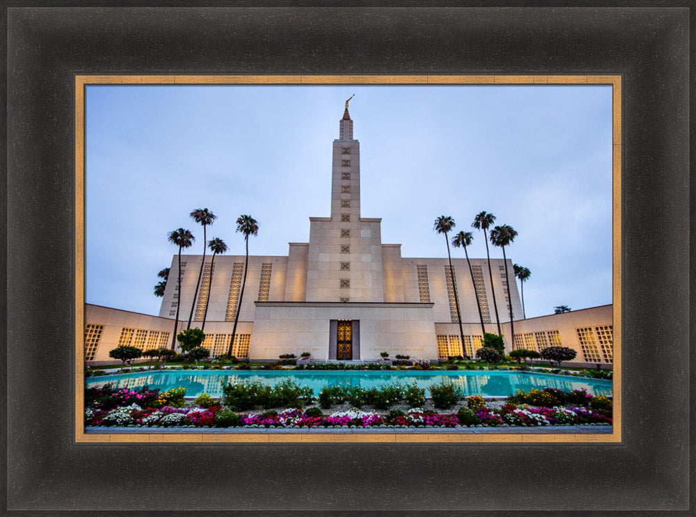 Los Angeles Temple - Garden Reflection Pool by Scott Jarvie