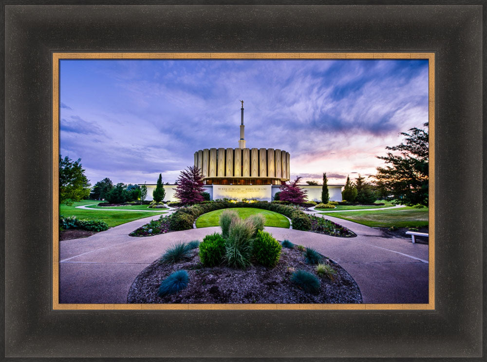 Provo Temple - Purple Twilight by Scott Jarvie