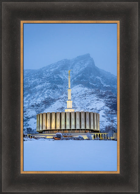 Provo Temple - Snowy Mountain by Scott Jarvie