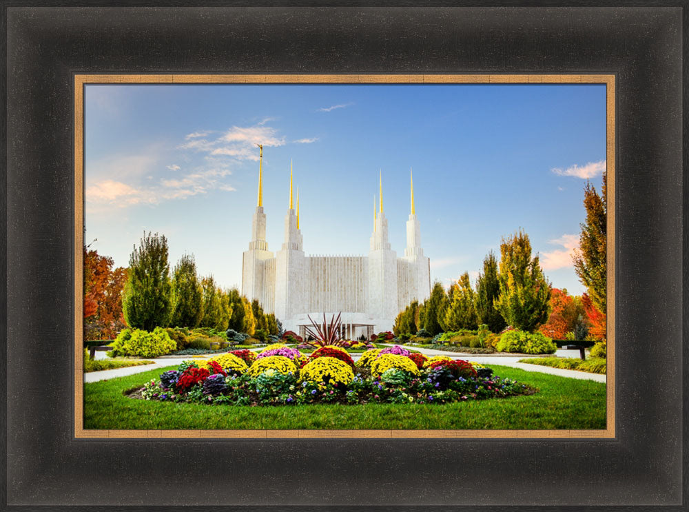 Washington DC Temple - Flowers by Scott Jarvie