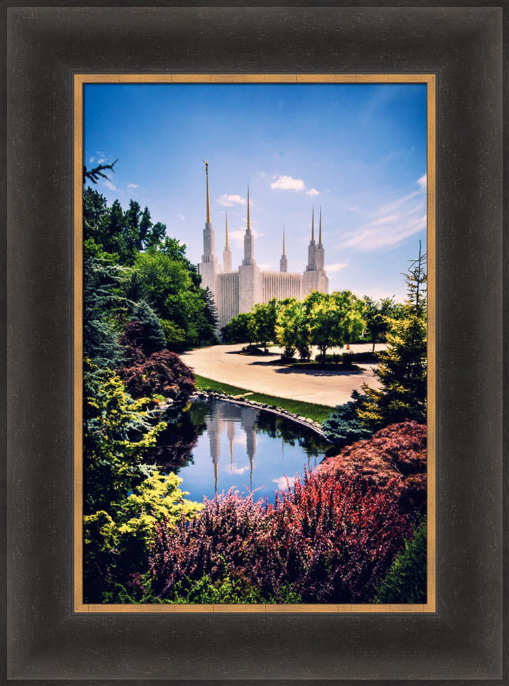 Washington DC Temple - Daytime Reflection by Scott Jarvie