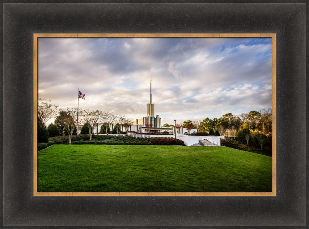 Atlanta Temple - Lawn View by Scott Jarvie