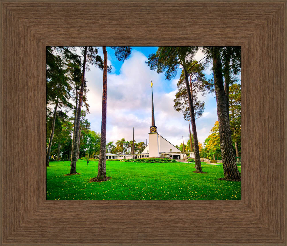 Stockholm Sweden Temple - Through the Trees by Scott Jarvie