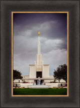 Denver Temple - Stormy Fountain by Scott Jarvie