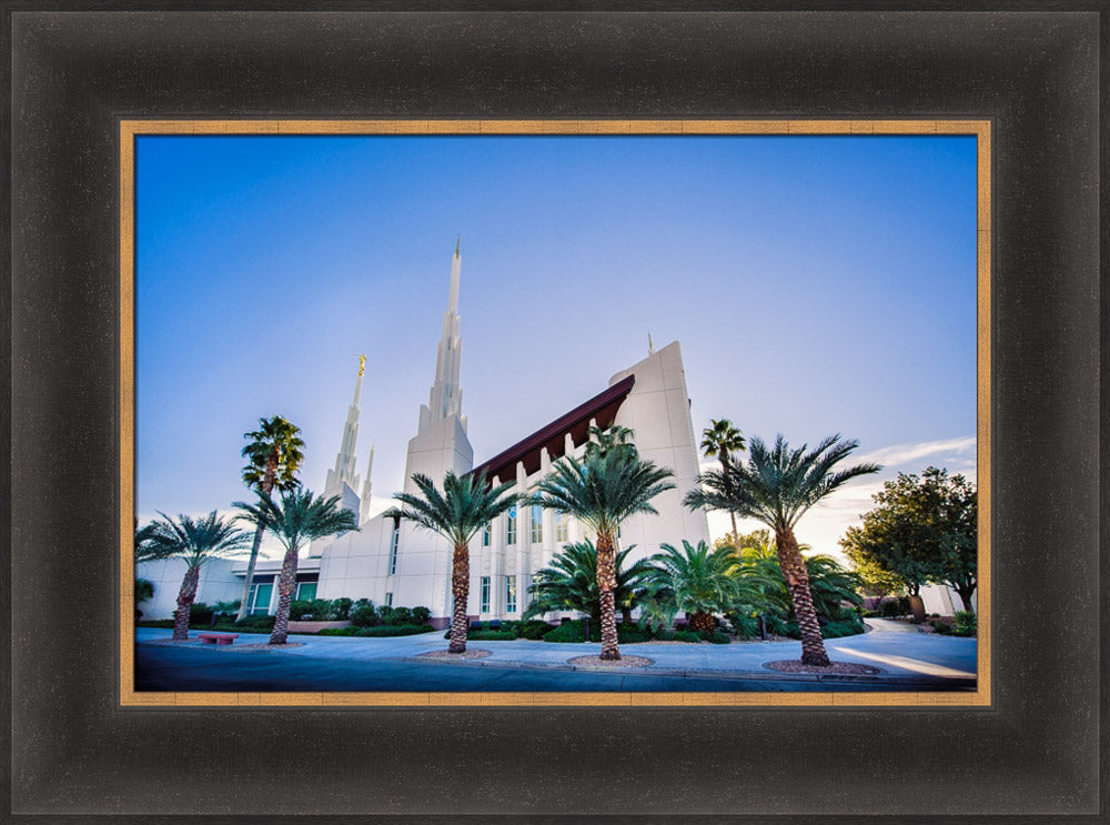 Las Vegas Temple - Blue Skies from the Front by Scott Jarvie