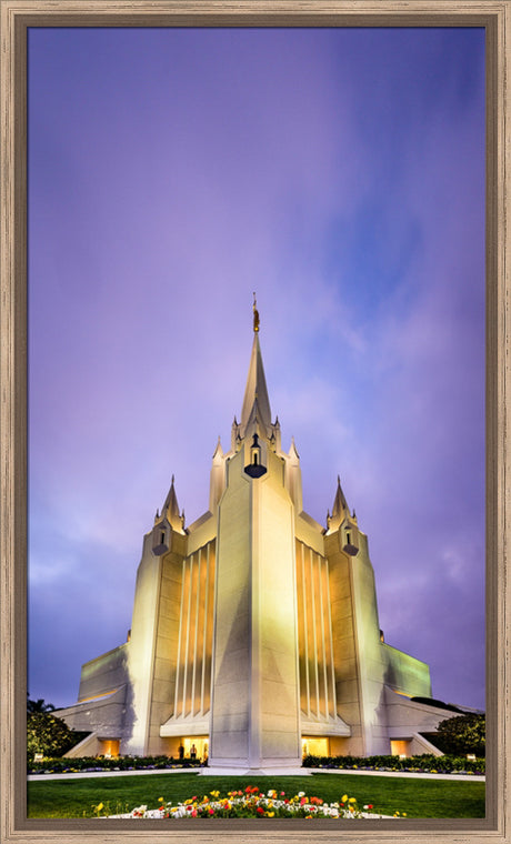 San Diego Temple - Twilight Vertical