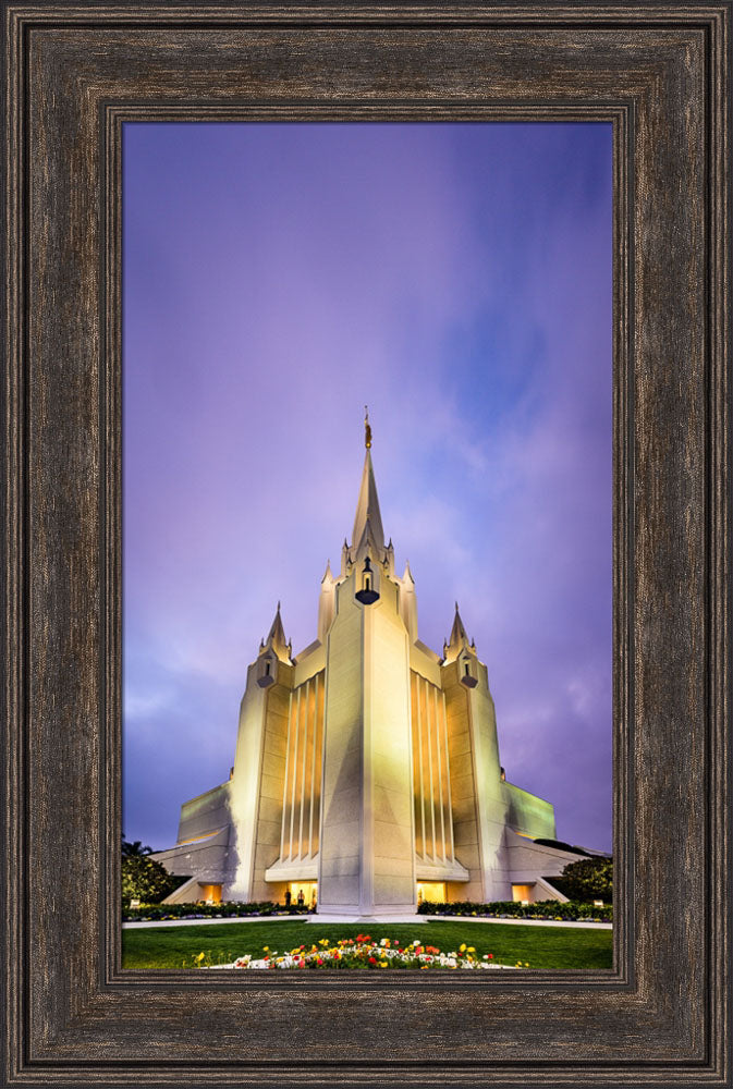 Temples of Gold 洋書　写真集　絵画集　アートブック　タイ　美品 San Diego Temple - Twilight Vertical by Scott Jarvie | Altus Fine Art