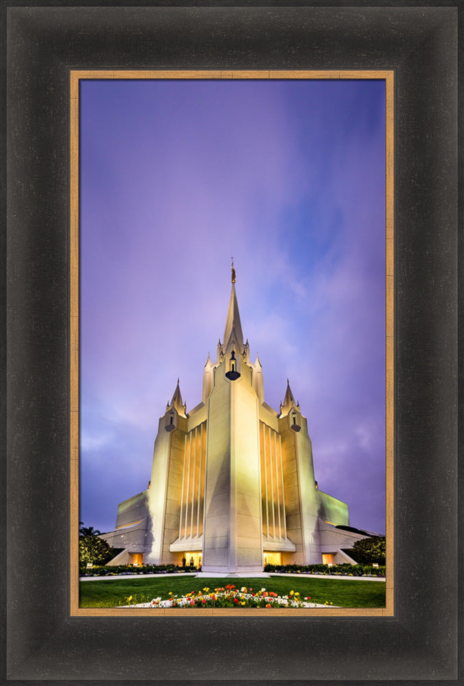 San Diego Temple - Twilight Vertical by Scott Jarvie
