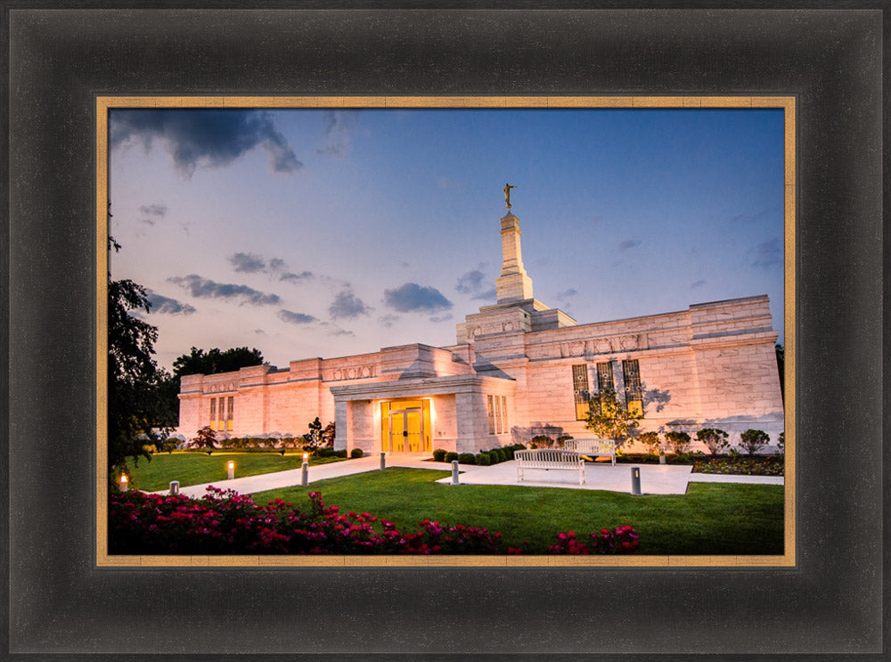 Columbus Temple - Evening Shadows by Scott Jarvie